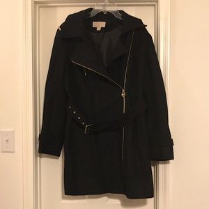 Michael Kors Black Pea Coat